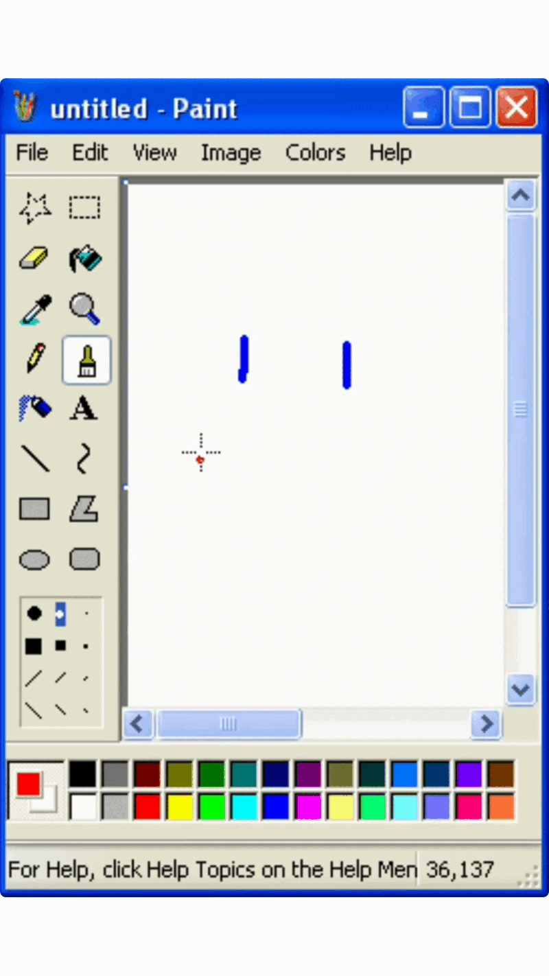old windows xp paint